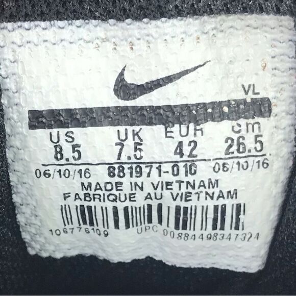 Nike Vapor Fast flex Black White Baseball Cleat Sneaker Shoes - Picture 12 of 12